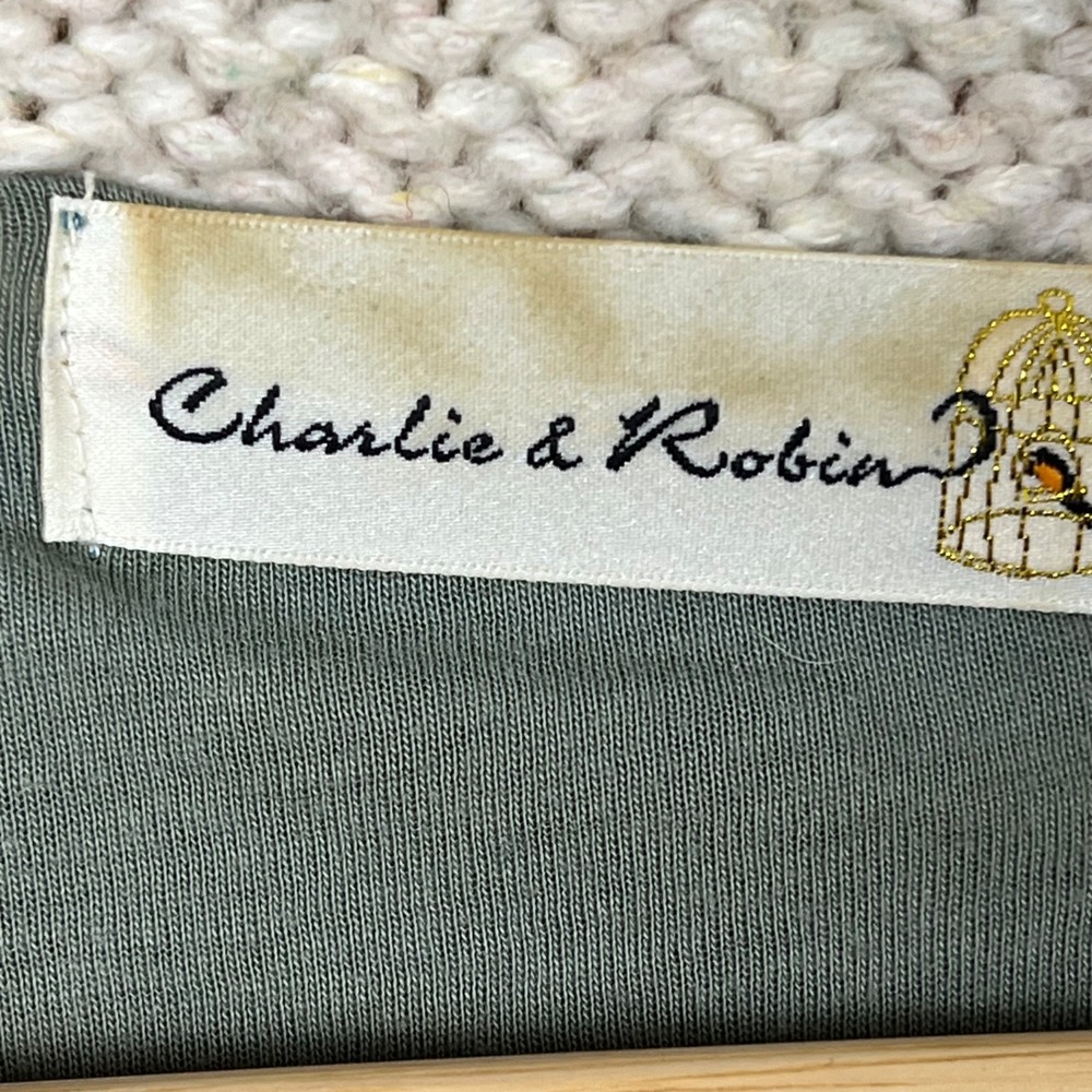 Charlie & Robin Patchwork Knit Toggle Sweater Jac… - image 4